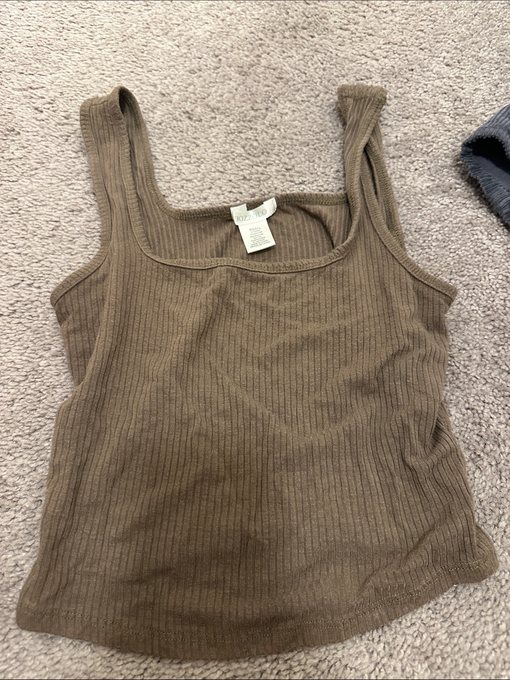 Cozy Ribbed Tank Top - green